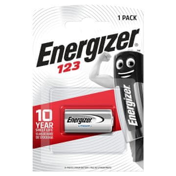 Energizer baterije CR123, CR123A, CR17345, DL123A, EL123AP, K123LA, 3V, blister