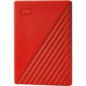 WD HDD 4TB My Passport prenosni Rdeča