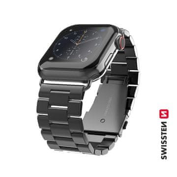 SWISSTEN BAND APP.W.METAL 38-40 mm BK