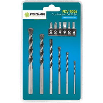 Fieldmann FDV 9006 Komplet 12 kosov vrtalnikov/bitov