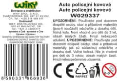 Policijski avtomobil kovinski 7 cm