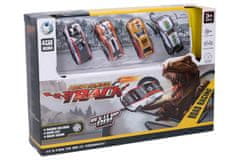 Wiky Dino strelska proga s 4 avtomobili 45x12x16 cm