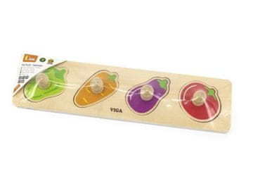 Viga Lesena sestavljanka - zelenjava