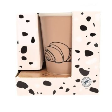 EXCELLENT Skodelica v darilni škatli rjave barve KO-ABM200190brown