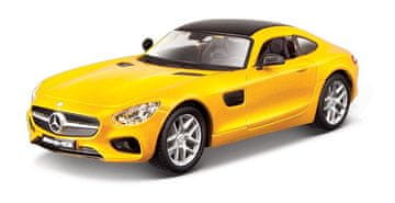 BBurago - Avtomobili HOBBY, Mercedes - AMG GT, rumena kovinska, 1:32