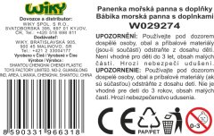 Lutka morska deklica z dodatki 29cm