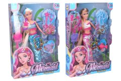 Lutka morska deklica z dodatki 29cm