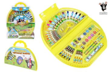 Wiky Kovček likovnih potrebščin 50 kosov - Krtek