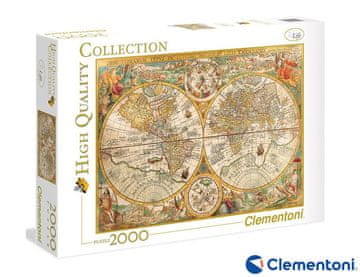 Clementoni - Puzzle 2000 Zemljevid Antic