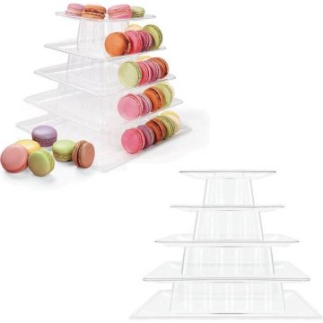 Stojalo za makarone kvadratno 22,5 cm - Cakesicq