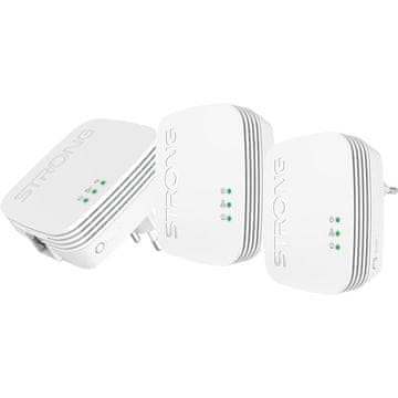 STRONG Mini Powerline Kit CPL 600Mbit/s 3 kosi