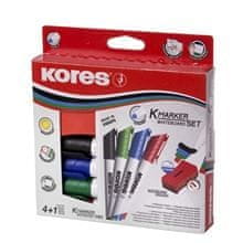 Kores komplet markerjev za bele table z gobico