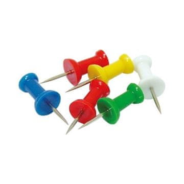 Stenski zatiči, mešanica barv, 100 kosov