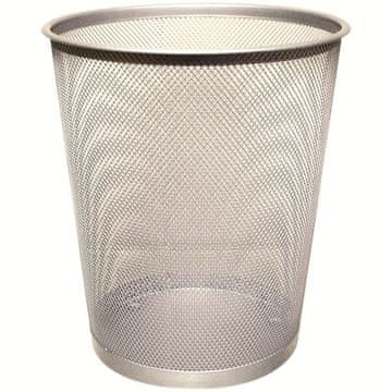 Q-Connect Koš za odpadke, žični, 18 L, srebrn