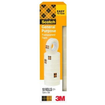 Scotch Scotch Transparent Tape 508, 15 mm × 10 m, 10 kosov