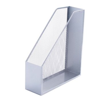 Q-Connect žično stojalo za revije, srebrno