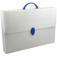 Donau Aktovka z ročajem - A4, plastična, bela