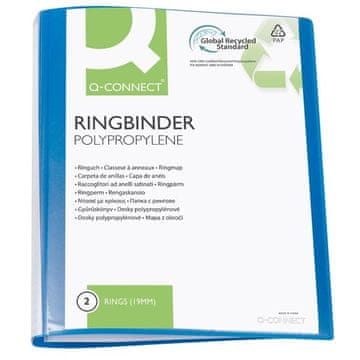 Q-Connect Vezivo z 2 obročkoma Q-C - A4, 2,6 cm, modro, 1 kos