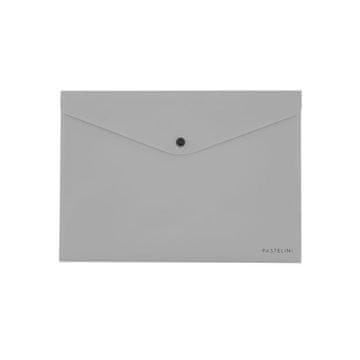 Beležnica z gumbom A5 PASTELINI siva