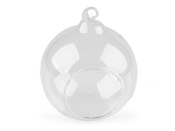 Aerarij / steklena krogla Ø10 cm - prozorna