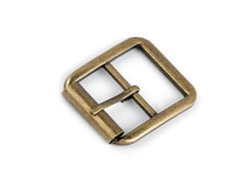 Kovinska pasna spona / pasna spona, luknja 25 mm - stara medenina (10 kosov)