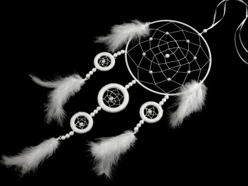 Ustvarjalni set lovilec sanj Ø20 cm - bela