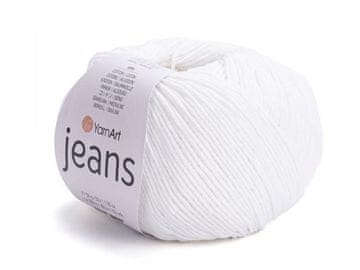 Pletena preja Jeans 50 g - (01) bela