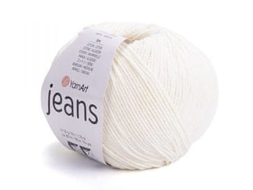 Pletena preja Jeans 50 g - (03) kremasta svetla