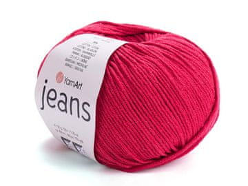 Pletena preja Jeans 50 g - (51) rdeča