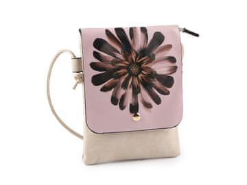 Torbica majhna mačka, roža, samorog, jelen, konj 15,5x21 cm - bež svetla roža