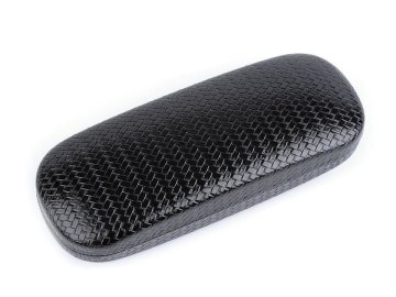 Kovček za očala biser 6x16 cm - črn