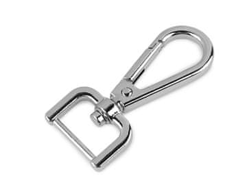 Kovinski vrtljivi karabin, 20 mm, nikelj