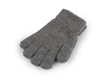 Otroške pletene rokavice - sive