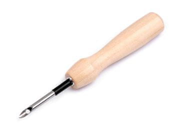 Vdolbena vezeninska igla z lesenim ročajem Ø3,5 mm, Ø5 mm - (Ø3,5 mm) naravni št.