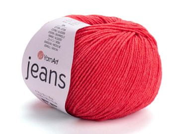 YarnArt Pletena preja Jeans 50 g - (26) rdeča svetla