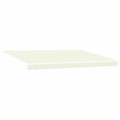 Vidaxl Solarna električna tenda 5 x 3 m Krem 100% poliester