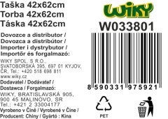 Zložljiva torba iz blaga 42x62 cm