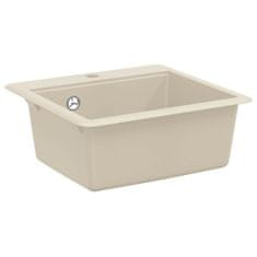 Vidaxl Umivalnica Bež 470 x 440 mm Granit