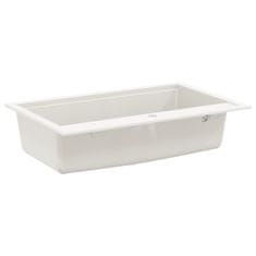 Vidaxl Umivalnica Bela 795 x 505 mm Granit