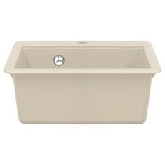 Vidaxl Umivalnica Bež 470 x 440 mm Granit