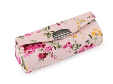 Šminkarnica z ogledalom z rožami - puder