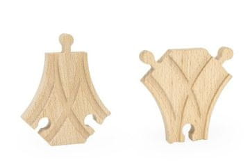 Lesene tirnice s kratkim stikalom 2 kosa