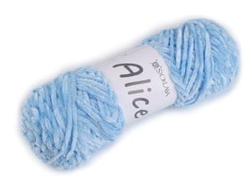 Pletena preja Alice 100 g - svetlo modra