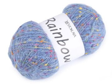 Pletena preja mohair Rainbow 100 g - (21-4) svetlo modra