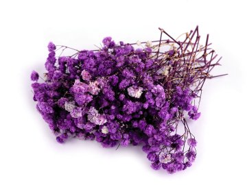 Posušena / stabilizirana poročna tančica za suho in mokro aranžiranje - vijolična škatla