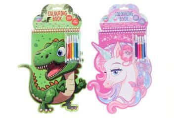 Knjiga za barvanje 2 vrsti, 1 kos