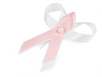 Poročni pentlje / pentlje širine 35 mm iz satena - roza (100 kosov)