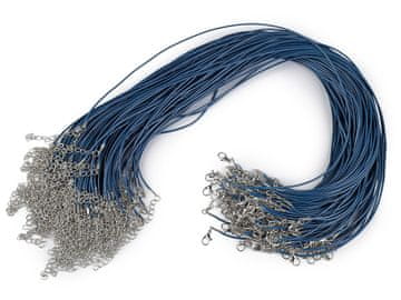 Delta Pletena vrvica s karabinom dolžine 45 cm - modra (10 kosov)