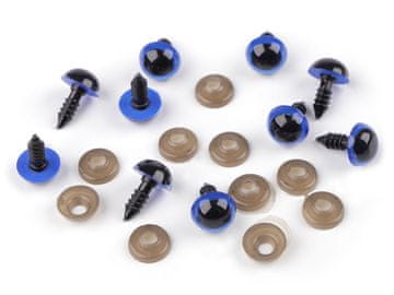 Delta Oči z varovalko Ø12 mm - modra (10 kompletov)