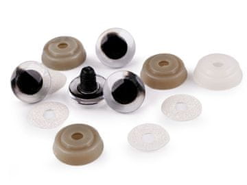 Bleščeče oči z varovalom Ø20 mm - bele (20 kompletov)
